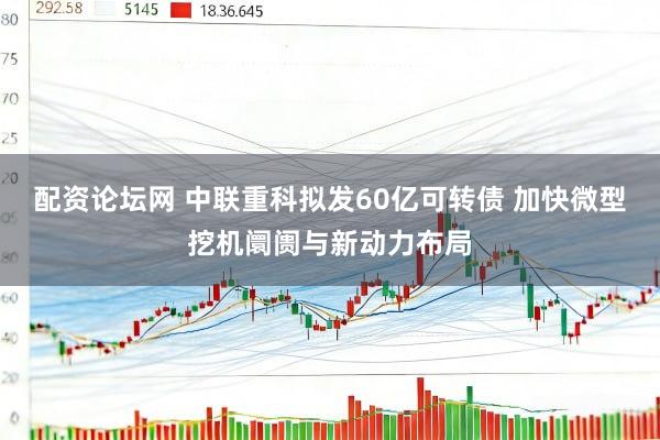 配资论坛网 中联重科拟发60亿可转债 加快微型挖机阛阓与新动力布局